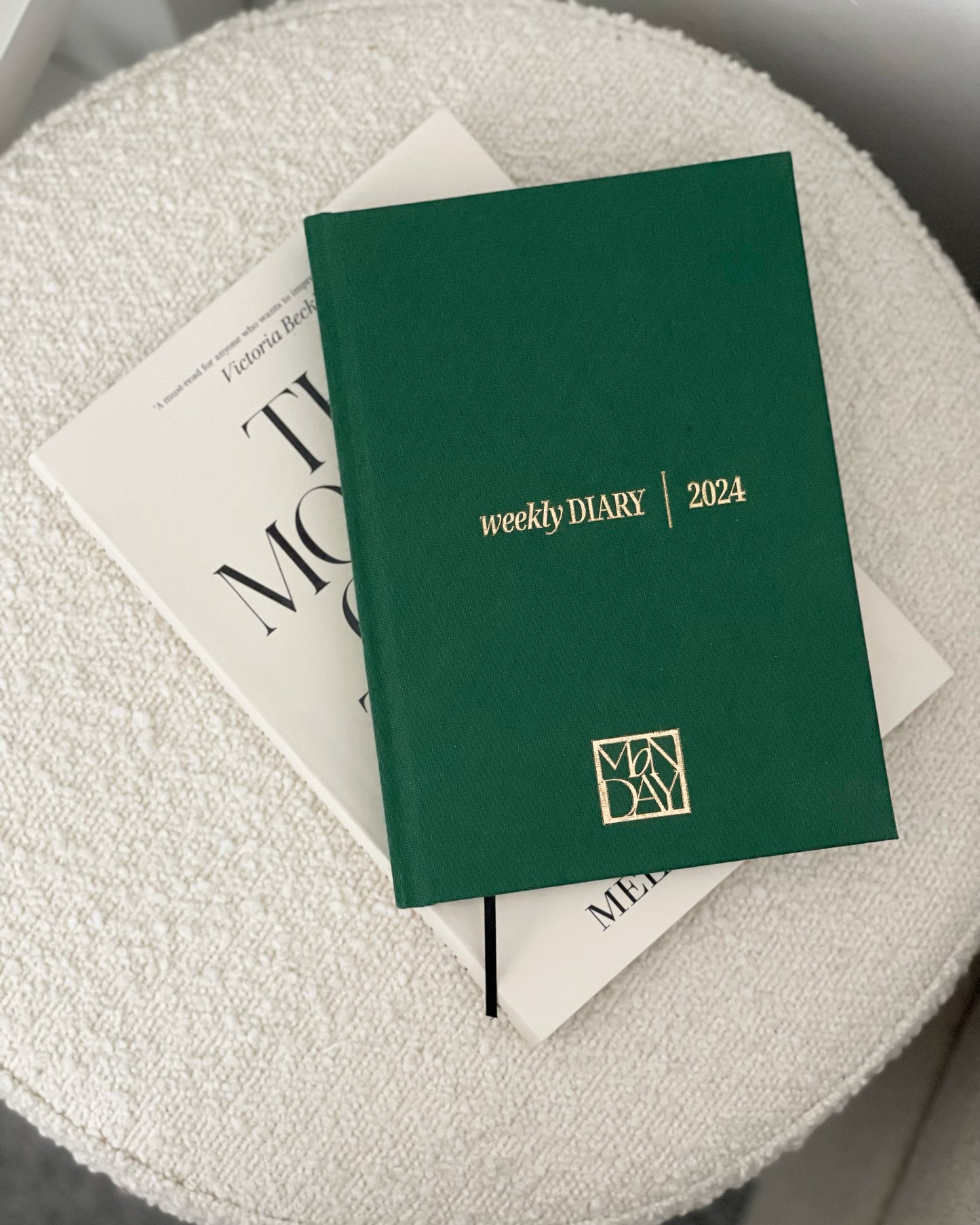 the SIGNATURE 'Green' | Starting With Monday Weekly Diary/ Journal 2024 | - SALE 50% OFF  | FREE SHIPPING