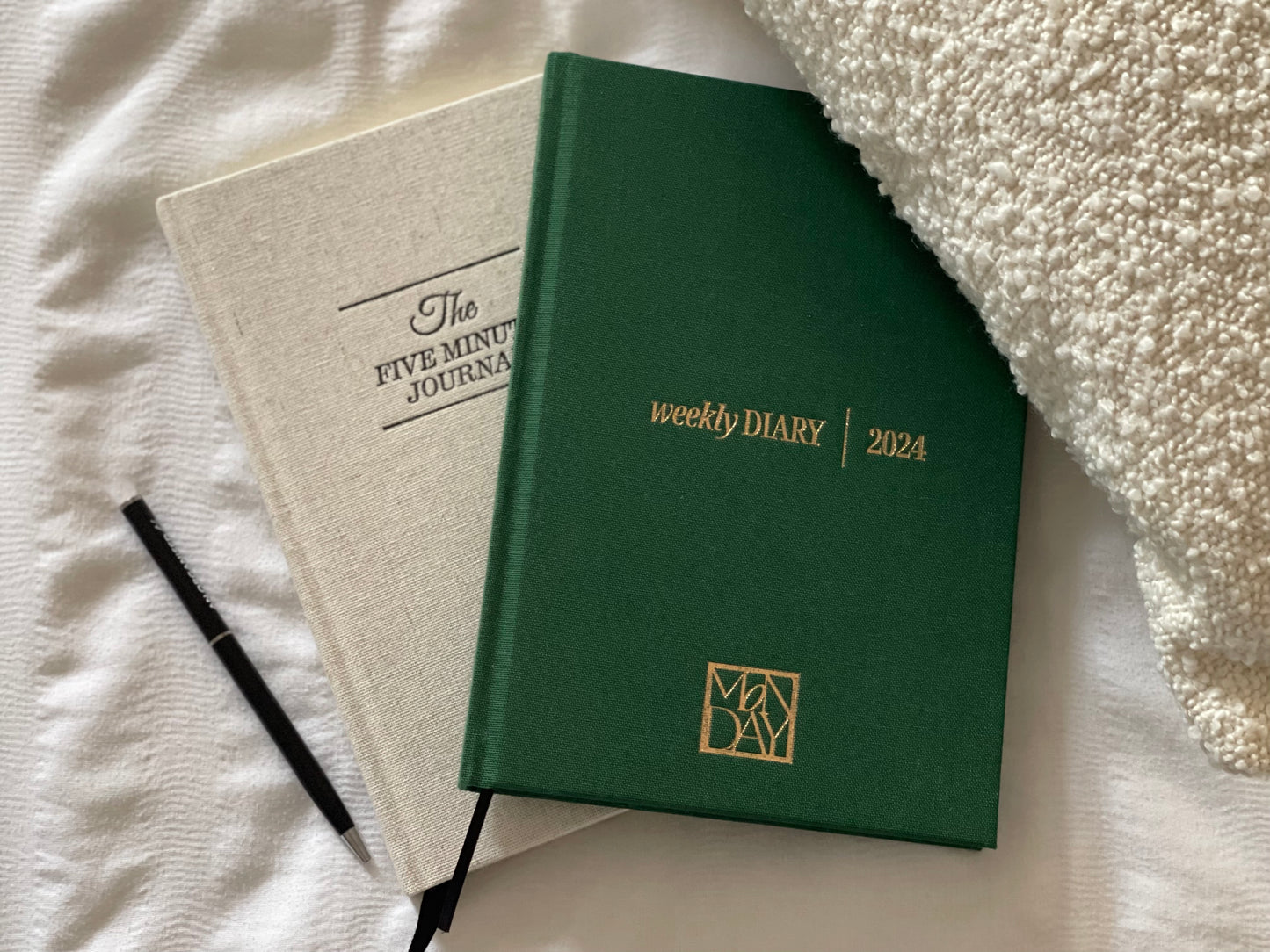 the SIGNATURE 'Green' | Starting With Monday Weekly Diary/ Journal 2024 | - SALE 50% OFF  | FREE SHIPPING