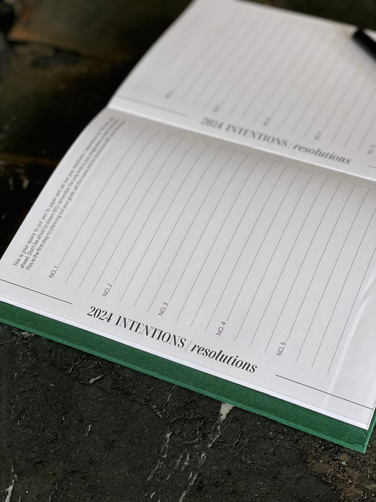 the SIGNATURE 'Green' | Starting With Monday Weekly Diary/ Journal 2024 | - SALE 50% OFF  | FREE SHIPPING